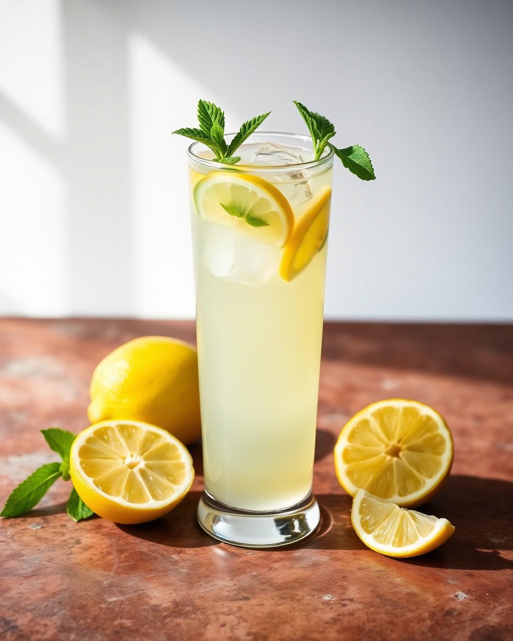 Jus de citron frais à la menthe